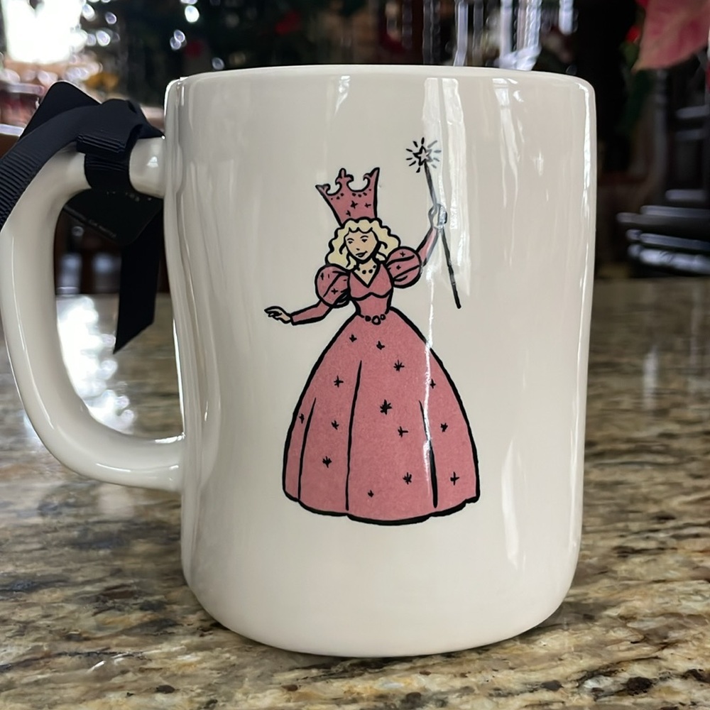 Rae Dunn Wizard of Oz “Glinda The Good Witch” White w/Black Lettering